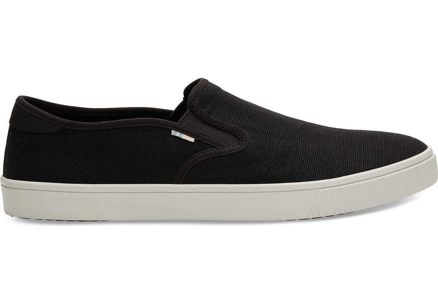 Toms Baja Topanga Heritage Canvas - Mens Slip Ons - Black - NZ - 756031LSE